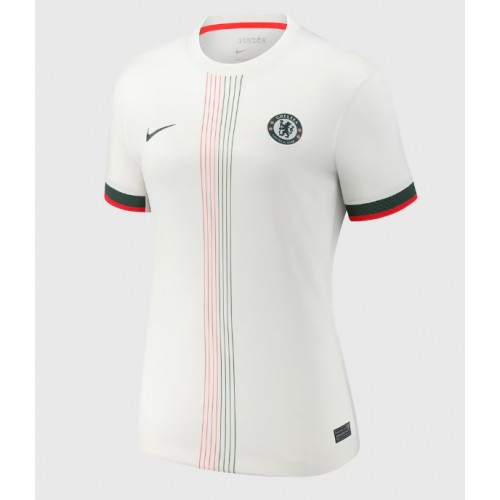 Fotballdrakt Dame Chelsea Bortedrakt 2025-26 Kortermet